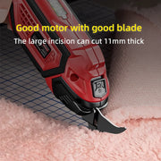 Load image into Gallery viewer, Cordless Electric Scissors 2 Blades Portable 4V Shears for Fabric Cloth Leather Cardboard Carpet DIY USB Cutting Tool 11000RPM
