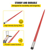 Load image into Gallery viewer, Amocart Hay Spear Bale Spear Capacity Spike Quick Attach Square Hay Red Coated Forks Hex Nut  Sleeve for Bucket Tractor Loader

