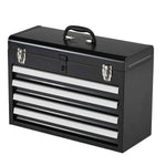 Amocart 20.5in Metal Tool Box Portable 4-Drawers Tool Chest with Drawers Locking Multi-Function Tool Organizer for Workshop