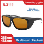 Laser Safety Glasses 190-2000nm 10600nm OD6 CO2 Laser Protection goggles 1064 532 200-2000nm IPL laser glasses Laser protection