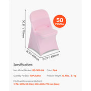 Bild in Galerie-Viewer laden, SucceBuy 50 Pcs Pink Chair Covers Polyester Spandex Chair Cover Stretch Slipcovers Flat-Front Chair Covers for Wedding Party
