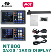 Load image into Gallery viewer, NT800  2/3 Axis Display LCD DRO Digital Readout TTL AC110V/220V For Milling boring machine EDM Linear Scale Encoder 9 Languages

