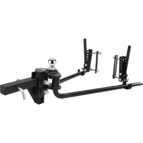 Amocart 1000/1500 lbs Distribution Hitch Load Leveling 4 Towing Tongue Distributing Hitches Kit with Sway Control for Trailer