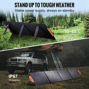 Charger l'image dans la visionneuse de galerie, Amocart Portable Monocrystalline Solar Panel Foldable ETFE Charger Efficiency Panel Waterproof for Power Station Camping Hiking
