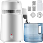 SucceBuy 4L Water Distiller Purifier Filter Dispenser Heating Drinking Bottle Softener  Stainless Steel Home Appliance for Offic