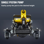 SucceBuy 2.5T Floor Hydraulic Jack Pneumatic Low Profile Floor Jack Heavy-Duty Steel Racing Floor Jack with Piston Lift Pump