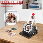 50mm Square Photo Magnet Maker Machine with 100 Sets Materials DIY Fridge Maker Magnet Press Kit for Crafting Home Use Business