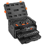 SucceBuy Mechanics Tool Set and Socket Set 1/4"3/8"1/2" Drive Deep and Standard Sockets 450 Pcs SAE and Metric Mechanic Tool Kit