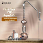 HOOLOO D8/15 Home Distiller Alcohol Distiller Hydrosol Essential Oil Still Copper Moonshine Apparatus Multifunctional Distiller