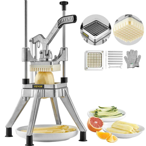 Amocart Commercial Vegetable Fruit Heavy Duty Professional Food Dicer Kattex French Fry Cutter Onion Slicer Stainless Steel