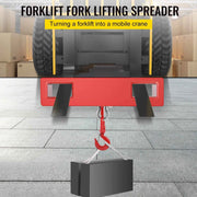 Bild in Galerie-Viewer laden, Amocart Forklift Lifting Hoist Swivel Hook Mobile Crane 4400 lbs 2 Ton Lift Mobile Crane Attachments for Garage Workshop
