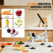 Bild in Galerie-Viewer laden, Amocart Commercial Vegetable Slicer 3/8 In Fruit Slicer Stainless Steel and Aluminum Alloy Vegetable Cutter Slicer Machine

