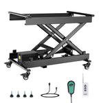 SucceBuy Electric Lift Table 330lbs Capacity Single Scissor Lift Table 8 - 28in Height Adjustable Platform for Material Handling
