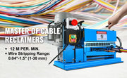 Charger l'image dans la visionneuse de galerie, Amocart Electric Wire Stripping Machine 370W 1.5mm-38mm Cable Stripper Peeling 11 Channels &amp; 10 Blades Removing Plastic Rubber
