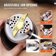 Charger l'image dans la visionneuse de galerie, Amocart Ball Vise 3" 5" Engraving Setting Tool Standard Rotation Engraving Block Vise Attachment Jewelry Engraving Block Tools
