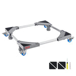 SucceBuy 400 lbs Mini Fridge Stand Mover Adjustable Mobile Base with 4 Locking Swivel Wheels for Washing Machine Refrigerator