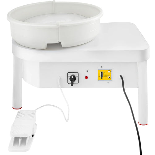 SucceBuy Pottery Wheel 14in/36cm Pottery Forming Machine with Foot Pedal Pottery Wheel for Adults 450W Electric Pottery Wheel