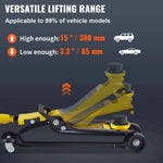 Amocart 2.5 Ton Floor Hydraulic Jack Pneumatic Low Profile Floor Jack Heavy-Duty Steel Floor Jacks with Single Piston Lift Pump