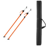 SucceBuy 2/4 Pack Cabinet Jack Support Pole 49-114in Steel Telescopic Support Rod Adjustable 3rd System for Lifting Drywall