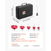 Charger l'image dans la visionneuse de galerie, Amocart PVC Pipe Reamer Kit 5/7/9 PCS Fitting Socket Saver, Fits Standard 1/2" Drills Plumbing Tool Kit for SCH40 ABS CPVC Pipe
