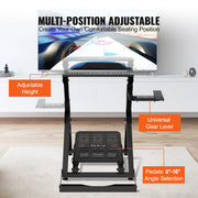 Charger l'image dans la visionneuse de galerie, Amocart Foldable Racing Steering Wheel Stand Height Adjustable Universal Base Compatible with Logitech &amp; Thrustmaster  Wheel
