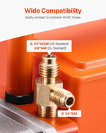 Amocart Vacuum Pump & Oil Bottle 3.5CFM/4CFM/5CFM 1-Stage or 6CFM 9CFM 2-Stage, R134a R22 R410a Systems Conditioner Maintenance