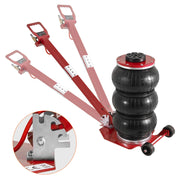 Load image into Gallery viewer, Amocart Pneumatic Jack 3 Ton/5 Ton Triple Bag Air Jack Quick Lift Heavy Duty Car Repair Jacks Folding Rod Jacks with Two Wheels
