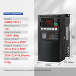 1.5/2.2/3.7/5.5/7.5KW VFD frequency converter 380V  Inverter Variable Frequency Drive for 3phase motor speed control