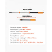 Charger l'image dans la visionneuse de galerie, SucceBuy Telescopic Extension Pole Multi-Purpose Extendable Pole Sturdy Aluminum Alloy Paint Pole Extension Reach Roller Stick
