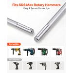 SucceBuy SDS Max Floor Scraper 23.6" x 5.9" Chisel Bit with Shank Compatible with Rotary Hammers for Removing Laminate Flooring