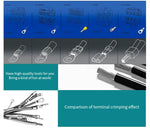 Zten Pneumatic Terminal Crimping Machine Tool 1.3T Terminal Crimper Pliers Tool with Crimping Die For Optional With Foot Touch