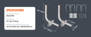 Load image into Gallery viewer, Amocart Boat Trailer Guide Adjustable Guide Poles 2PCS Rustproof Galvanized Steel Trailer Guide for Ski Boat Sailboat Trailer
