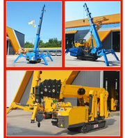Load image into Gallery viewer, Customized Crawler Telescopic Boom Spider Crane with Hydraulic Remote Control，with Long Arm Fly Jib
