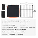 Amocart Dog Playpen 8 Pcs 24x24in Panels Foldable Metal Pet Exercise Pen Dog Fence Indoor Outdoor Pen with Door for Dogs, Cats
