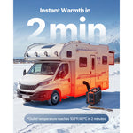 SucceBuy 8KW Diesel Heater DC 12/24V All in One Portable Diesel Air Heater with LCD Screen Low Noise,Car Heater for Trucks, Vans