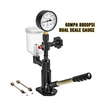 SucceBuy Diesel Fuel Injector Nozzles Tester with Scale Gauge Common Rail Pressure Tester Repair Tool for Automobiles Tractors
