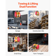 Load image into Gallery viewer, 2-in-1 Electric Hoist 1100 lbs 1800W Wired/Wireless Portable Power Winch 98 ft Lifting Height for Garage Factory Towing
