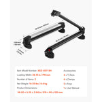 SucceBuy Ski & Snowboard Roof Rack Carry up to 6 Pairs of Skis or 4 Snowboards 2 PCS Aluminum Universal Car Roof Rack Top Holder