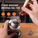 Amocart Ball Vise 3" 5" Engraving Setting Tool Standard Rotation Engraving Block Vise Attachment Jewelry Engraving Block Tools