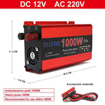 Pure Sine Inverter 1000W-3000W DC To AC 12V/24V To 110V/220V Car Power Inverter Portable Power Bank Converter Car Transformer