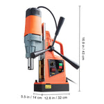 SucceBuy 1300/1550W Drilling Machine Magnetic Drill Portable Electric Mag Drill Press 0-500 RPM Variable Speed for Metal Surface