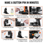 SucceBuy 25+58MM/32+58MM Badge Maker Machine DIY Button Pin with 500Pcs Free Parts Press Kit Circle Manufacture Button Tool