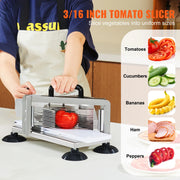 Bild in Galerie-Viewer laden, Amocart Tomato Slicer 3/16 inch Tomato Cutter Slicer Stainless Steel Heavy Duty Tomato Slicer Machine, Manual Tomato Slicer

