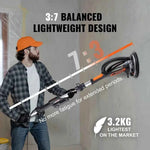 Amocart 800W Electric Drywall Sander Brushless Motor 1000-2300RPM Variable Speed Household Polishing Machine Wall Sand Grinder