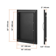Charger l'image dans la visionneuse de galerie, Amocart BBQ Access Door Stainless Steel Flush Mount Door Wall Vertical Door w/ Recessed Handle Grilling Station Outside Cabinet
