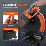 Amocart 2300W Abrasive Chop Saw 14"/355mm Blade Diameter Cut Off Saw Steel Cutting Machine 0-45° Adjustable Angle Miter Saw