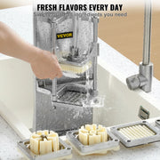 Load image into Gallery viewer, Amocart Commercial French Fry Cutter with 4 Replacement Blades Lemon Potato Cutter for French Fries with Extended Handle
