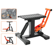 Charger l'image dans la visionneuse de galerie, Amocart 440lb Motorcycle Jack Lift Stand Dirt Bike Lift Stand Hydraulic Lift Operation Adjustable Height Hoist Table for Repair
