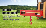 Bild in Galerie-Viewer laden, Amocart Forklift Lifting Hoist Swivel Hook Mobile Crane 4400 lbs 2 Ton Lift Mobile Crane Attachments for Garage Workshop
