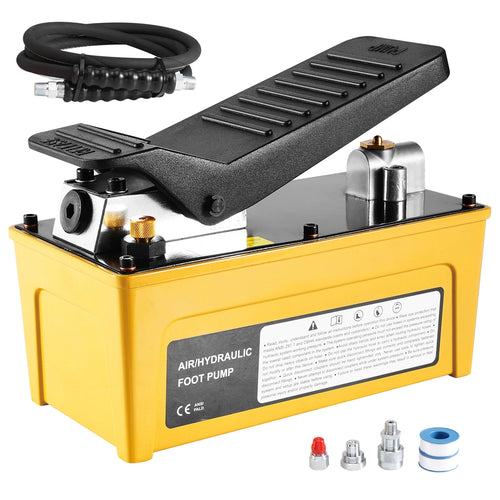 Amocart 10,000PSI Air Hydraulic Pump 0.42 Gal Reservoir Treadle Foot Pump for Automobile Repair Frame Machine & Hydraulic Press